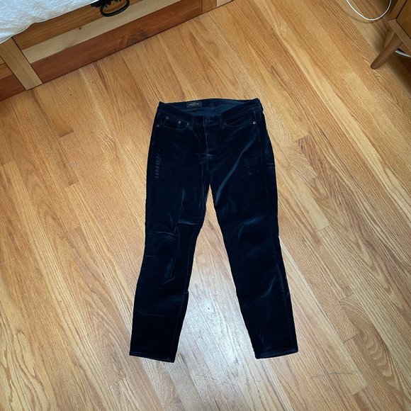 Navy J-Crew Skinny Corduroy Pants - Picture 2 of 3